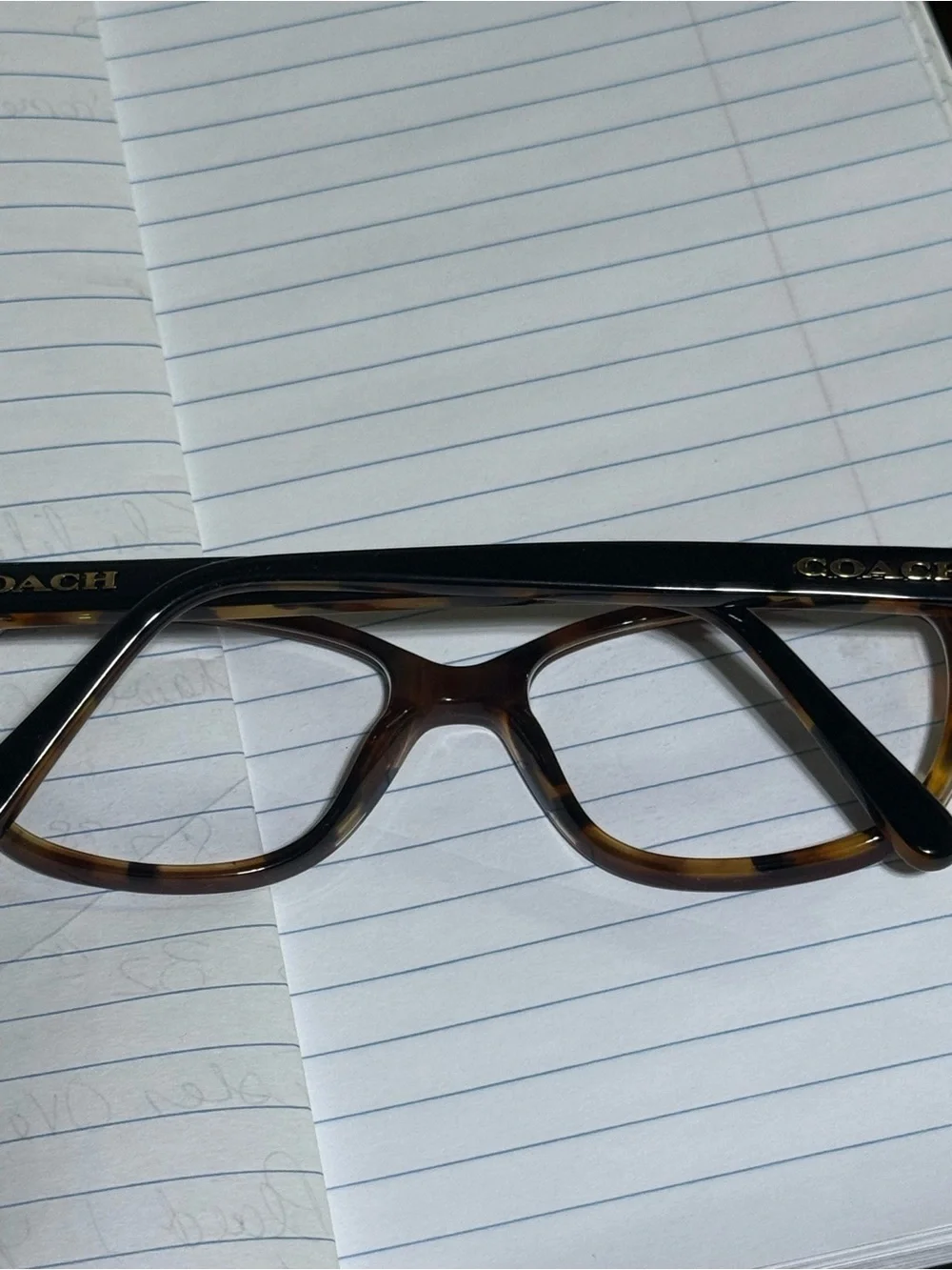 Women's Coach Eyeglasses Brown Tortoise Size 54-16-140